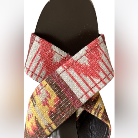 New Tory Burch Kristen Espadrille Wedge Canvas Sandals Size
9 - Picture 2 of 7